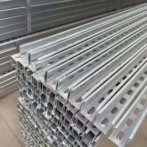 Q235B Hot Dipped Galvanized C Section Solar C Channel for Large Scale PV Ground Support Systems