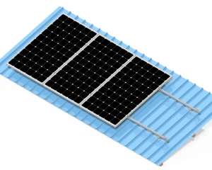 Quick-Fixed Solar Panel Mounting System for Trapezoidal Steel Sheet Metal Roofs