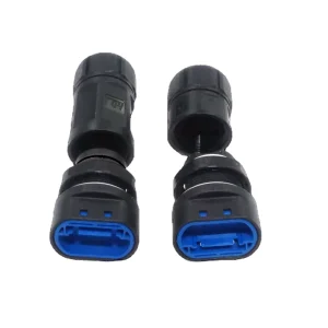 RJ45 Male Female Connector IP68 Waterproof Inverter Communication Ethernet Panel and Cable for Solar Power System
