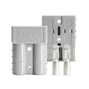 RV Battery Box Connector 50A 600V 2 Pin Power Plug for Camper Solar Cable and DC System Repair