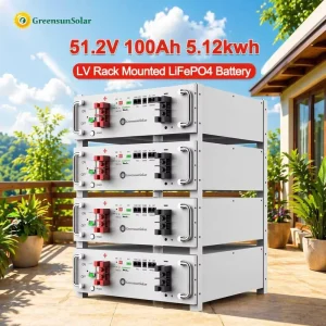 Rack Battery 5kwh 10kwh 15kwh 51.2v 100Ah Low Voltage Solar Battery LiFePO4 Battery