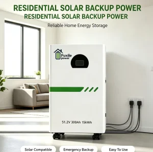 Rack Mounted LiFePO4 BMS Energy Storage Battery 51.2V 300Ah 15kWh 10 20kW Residential Solar System Outage Backup Power