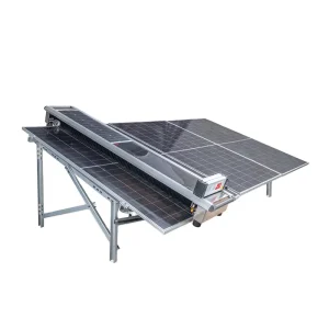 Rail Solar Panel PV Module Water Dust Dirty Cleaning Robot with Solar Charging and Customizable Brush Size