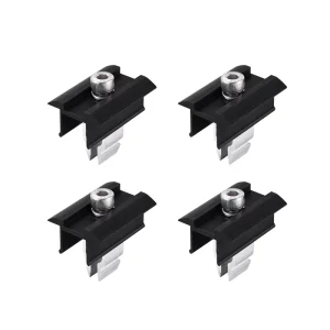 Rapid Installation Solar Middle Clamps Adjustable Black for Solar Panel System