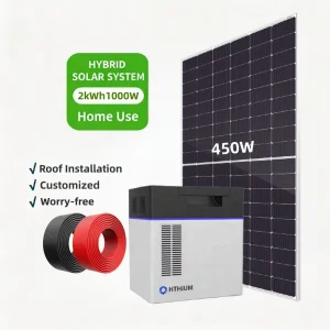 Rechargeable 1000W 2kWh Lithium Battery Home Backup Using High Efficiency Power Solution Solar Power Station