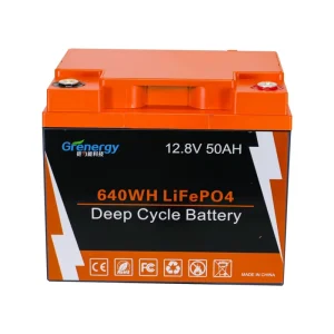 Rechargeable Import Solar Batteries 12V 50Ah Lithium-ion LiFePO4 Battery