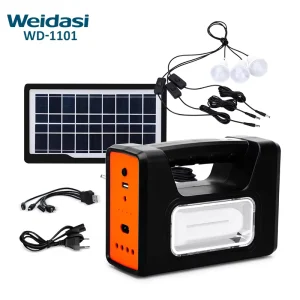 Rechargeable Portable Home Solar Lighting Kit System for Outdoor Emergency Lighting