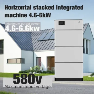 Rechargeable Solar Lithium Battery All-in-one Stackable 4.6-6kW Hybrid Grid Inverter for Residential