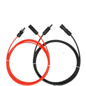 Red Solar Extension Cable 4mm2 6mm2 4mm 6mm Black PV Connector Power Cables 1m XLPO Insulation 1000V