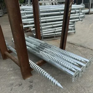 Reinforced Spiral Ground Stake for Solar Panel Mounting Solar Power Plants Fruit Tree Greenhouses