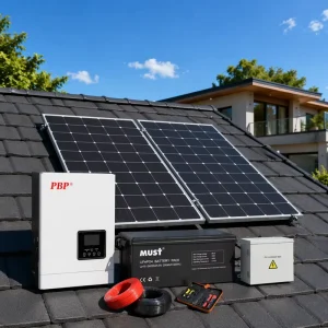 Residential 5.5KW Solar Panel System with 5KWH LiFePO4 Battery Storage Complete Set