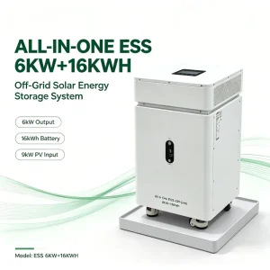 Residential Backup Power ESS 6kW 16kWh All in One Inverter Battery System Pure Sine Wave Off Grid Solar Power Storage with BMS