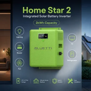 Residential ESS 2000Wh Battery Storage 1.5kW Output 2250W Surge for Home Outage and Essential Appliances
