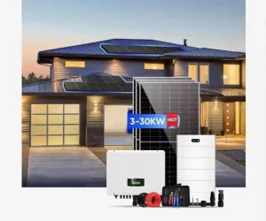 Residential Hybrid Grid Solar System 10 20KW Stackable IP65 LiFePO4 Solar Panel System with CAN Communication