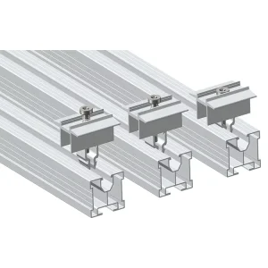 Roof Mount Adjustable Aluminum Solar Panel Mounting Mid Clamp