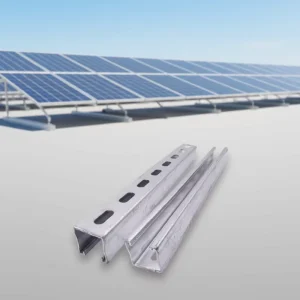 Roof Solar Mounting System Hot Galvanized Aluminum Water Resistant Custom Size 41*41 Wall Floor