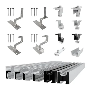 Roof Solar Structure Mounting System PV Photovoltaic Accessories Aluminum Solar Mounting Roof Hook