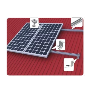 Roof Solar Structure Photovoltaic Bracket Mounting PV Photovoltaic Accessories Aluminum Solar Mounting Rail