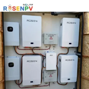 Rosen Solar 5kw 10kw Solar Hybrid on Grid off Grid Solar Power System Battery Storage System