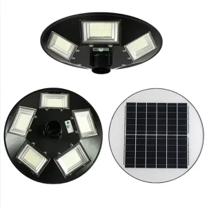 Round Integrated UFO Solar Street Light With A-Class Battery