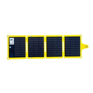 SFMZD-20 20W Mono Folding Solar Panel 21% Efficiency Yellow USB 182mm Cell Size 6.3V/3.17A -40~+70 Charging for Cell Phones
