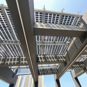 SFS-BIPV Roof Terrace Shelter Aluminum Stainless Steel Framework Rails for Solar Panels