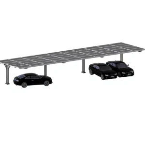 SFS-CP-09 Solar Carport Galvanized Steel Aluminum Alloy 100kw Capacity 60m/s Wind Load for Car