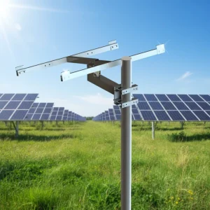 SFS-LTM Top Side Solar Mount Bracket for Single PV Pole Mounting System 50m/s Wind Load 1.4KN/m2 Snow Load Any Solar