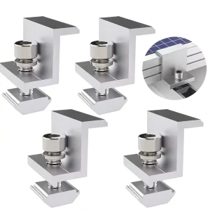 SFS-MCN2 Aluminum Stainless Steel Solar Panel Mounting System Support Bracket Middle End Clamps for Open Ground