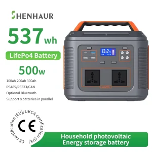 SHENHAUR Factory Direct Sales Portable Power Station Home Solar Power Generator Energy Storage System