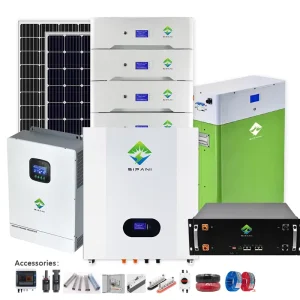 SIPANI 10-50kW Hybrid Grid Rooftop & Balcony Home Solar Power System with Lithium Battery Storage Customizable