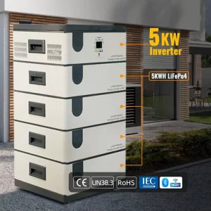 SPS002 5kw Inverter 500ah Lifepo4 Battery 48V 25kwh 30 kwh Lithium Battery Solar Home Energy Storage System Ac Output
