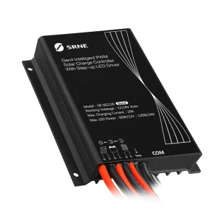 SR-SES120-W PWM Lithium Solar Charge Controller 12V 24V Battery 20A IP67 with Motion Sensor 60/120W Load 225W/450W PV