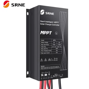 SRNE MPL2410 12V 24V 10A 130/260W Max PV Li-ion IP67 99.9% MPPT Efficiency Solar Charge Controller for CCTV Camera