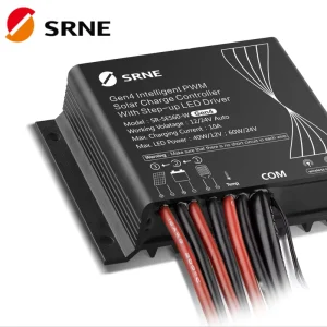 SRNE SR-SES60-W PWM Lithium Solar Charge Controller 12V 24V Battery 10A IP67 with Motion Sensor 40/60W Load 150/300W PV