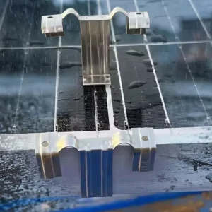 SS304 PV Accessories Plastic Water Drain Clips PV Module Water Guide Clamps Panels Dirt Cleaning Drainage Clip