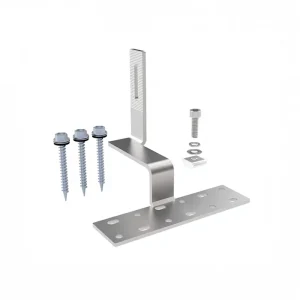 SUS304 Ceramic Slate Roof Hook, 90-Degree Tile Mount for Solar Panels