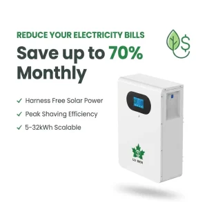 Secure Grade a 24V 48V 51.2V 200Ah 314Ah Wall Mounted Battery Solar Energy Storage Lithium Battery Bank for Off Grid