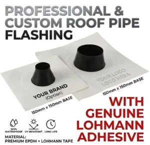 Self-Adhesive EPDM Pipe Collar Roof Penetration Seal 15-22mm Airtight Sealing Grommet For Solar BIPV And Roofing Pipes