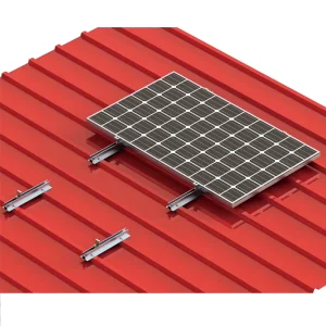 Short Mini Rail Solar Racking System for Metal Roof PV Panel Mounting