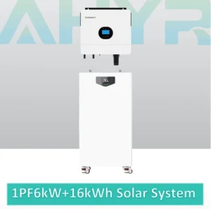 Single Phase Off-Grid Solar Energy Storage System | 6kW Output Inverter + 16kWh Movable Lithium Battery