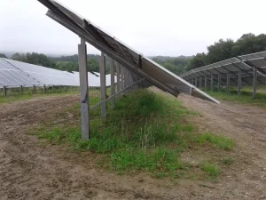 Single Pile Ground Mount Solar Bracket System Aluminum PV Structure