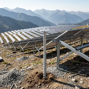 Slope-Adaptive Reinforced Solar Ground Screw for Mountain Areas