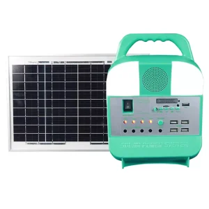 Small PV Panel with Light Bulb, Camping Mini Portable 12V DC Solar Lighting System
