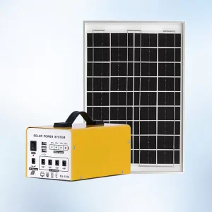 Small Portable Solar Generator 12V Solar Photovoltaic Panel DC USB Mobile Power for Outage Emergency Lighting Phone Charging