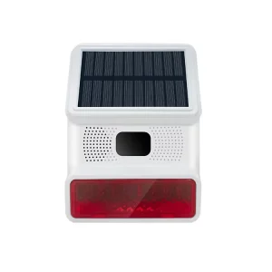 Smart 433MHz Wireless Sensor Solar Siren Outdoor Anti Theft Sound Light Strobe Alarm Horn for WiFi GSM Home Security System