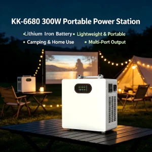 Smart Air-Cooled All in One Power Station 300W Solar Generator for Camping Home Use