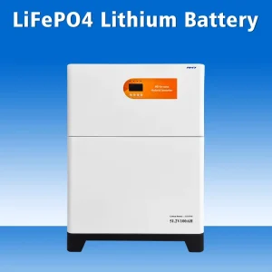 Smart LiFePO4 Home Solar Battery Storage System with 5.5kW Output and LCD Monitoring Display