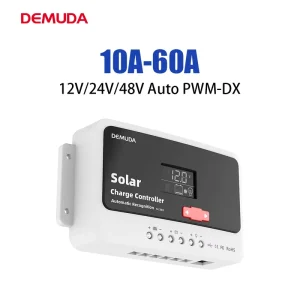 Smart Solar Panel Controller Regulator 24V 12V 48V DC Output Bulb 10A 30A 50A 60A 20A 40A Manual PWM Solar Charger Controllers