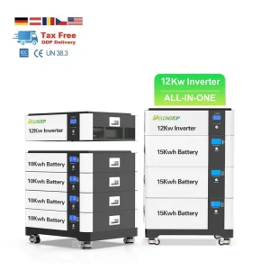 Solar 12KW All In One Hybrid Inverter with LiFePO4 Battery 15kWh 20kWh 30kWh 50kWh 60kWh Home Energy Storage 48V 300Ah 600Ah